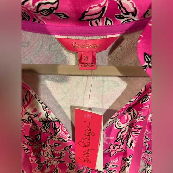Lilly Pulitzer cassi dress plumeria pink XL - Picture 5 of 8